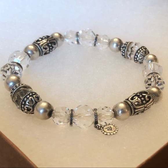 Silpada Sterling & Glass Stretch Bracelet B2413 - Picture 13 of 15